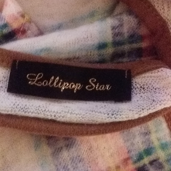 LOLLIPOP STAR flannel dress with elbow patches - Picture 4 of 5